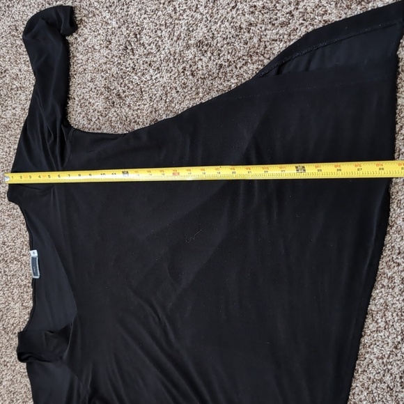 Sympli Asymmetrical Flowy Top Tunic Shoulder Cut out 3/4 sleeve Size 8 - Picture 8 of 12